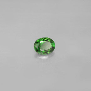 Turmalina de cromo verde natural de 0,30 ct, corte óvalo, VS