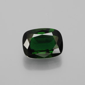 Turmalina Cromo Verde natural de 1.27 ct, Corte Cojín, VVS