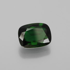 Turmalina Cromo Verde natural de 1.27 ct, Corte Cojín, VVS