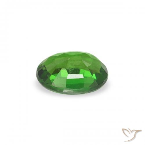 Turmalina Cromo Verde intenso natural de 0.24 ct, Ovalada, VVS