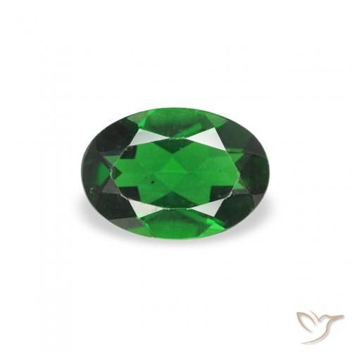 0.24ct Natural Verde bosque Turmalina Cromo, Ovalada, VVS-VS