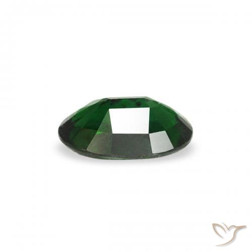 Turmalina Cromo Verde oscuro natural de 0.21 ct, Ovalada, VS
