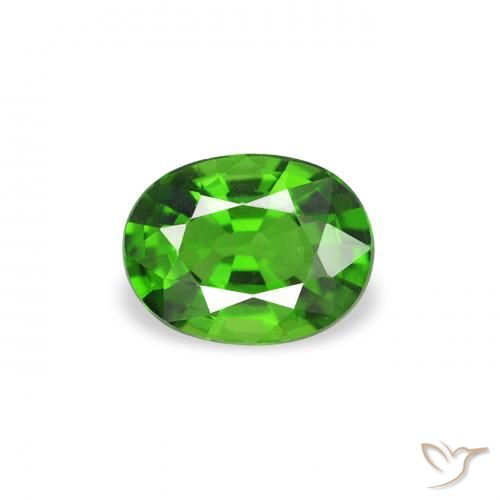 0.29ct Natural Medium Dark-Green Turmalina Cromo, Ovalada, VVS