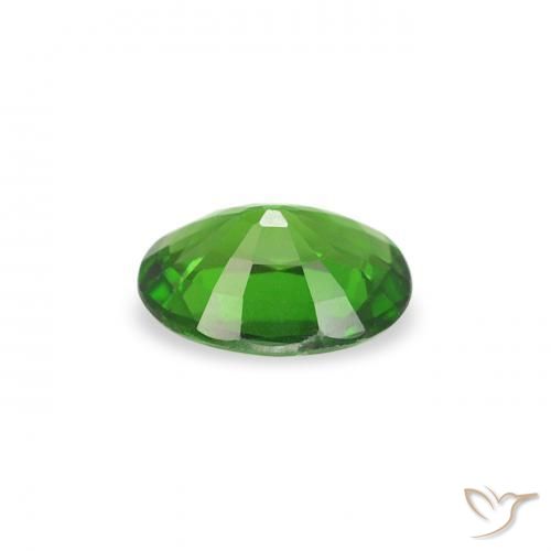 Turmalina Cromo Medium Dark-Green natural de 0.29 ct, Ovalada, VVS