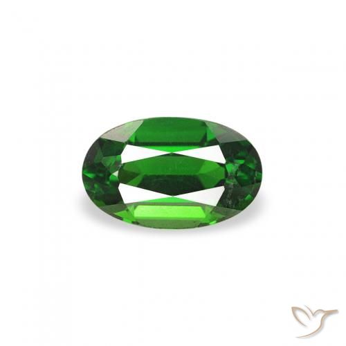 0.27ct Natural Verde oscuro Turmalina Cromo, Ovalada, VVS