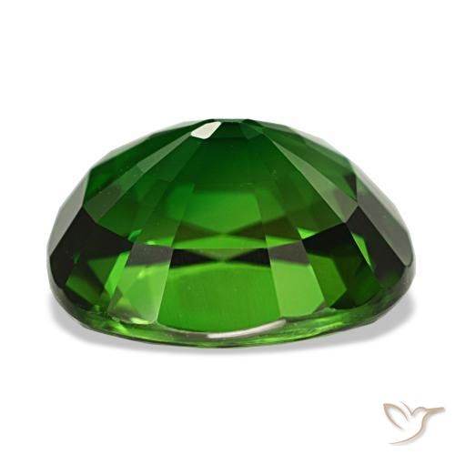 Turmalina de cromo verde natural de 5,18 ct, corte cojín, VVS