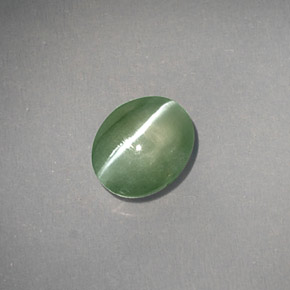 Chrysoberyl cat's eye verde natural de 1,03 ct, transparente, transparente / translúcido