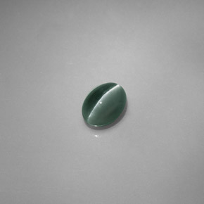 Crisoberilo Ojo de Gato Verde natural de 0.76 ct, Corte Óvalo, Translúcido