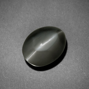 Crisoberilo Ojo de Gato Gris natural de 3.82 ct, Corte Óvalo, Translúcido