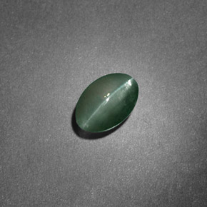 Crisoberilo Ojo de Gato Verde natural de 0.85 ct, Corte Óvalo, Translúcido