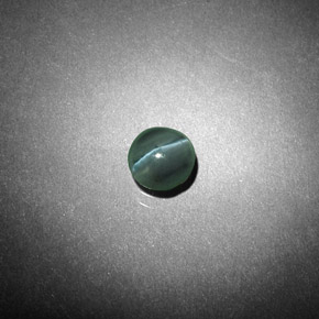 Crisoberilo Ojo de Gato Verde natural de 0.62 ct, Corte Redondo, Translúcido