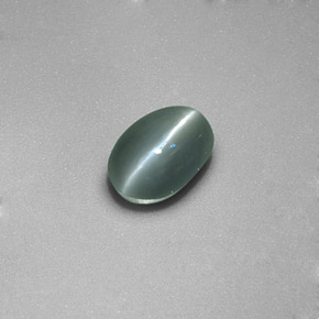 Chrysoberyl cat's eye verde natural de 0,86 ct, transparente, transparente / translúcido