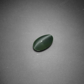 Crisoberilo Ojo de Gato Verde natural de 1.05 ct, Corte Óvalo, Opaco
