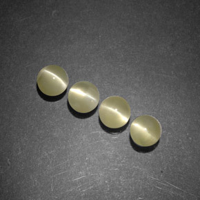 Gemas de chrysoberyl cat's eye oro natural de  ct, transparente, transparente / translúcido