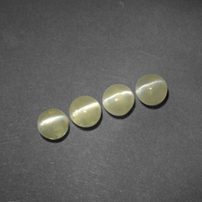 Gemas de chrysoberyl cat's eye verde natural de  ct, transparente, transparente / translúcido