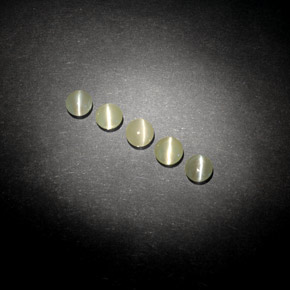 Gemas de Crisoberilo Ojo de Gato Verde amarillento natural de  ct, Transparente, Transparente / Translúcido