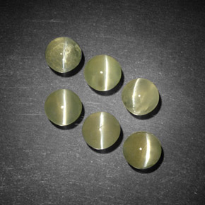 Gemas de chrysoberyl cat's eye oro natural de  ct, transparente, transparente / translúcido