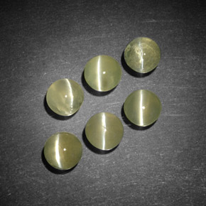 Gemas de chrysoberyl cat's eye oro natural de  ct, transparente, transparente / translúcido
