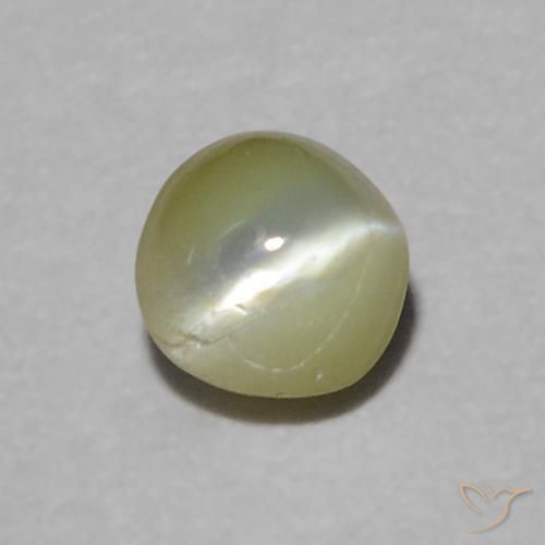 Chrysoberyl cat's eye marrón natural de 0,37 ct, corte redondo, translúcido