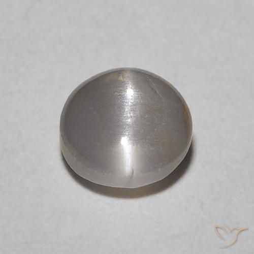 0.62ct Natural Verde medio Crisoberilo Ojo de Gato, Ovalada, Opaco