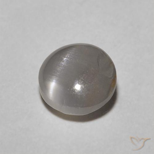 Crisoberilo Ojo de Gato Verde medio natural de 0.62 ct, Ovalada, Opaco