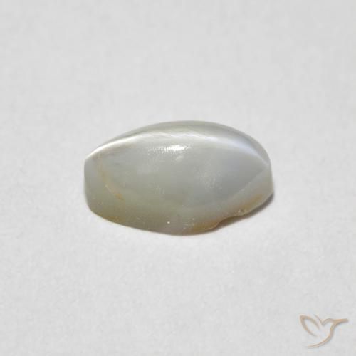 Crisoberilo Ojo de Gato Gris muy claro natural de 0.62 ct, Ovalada, Opaco