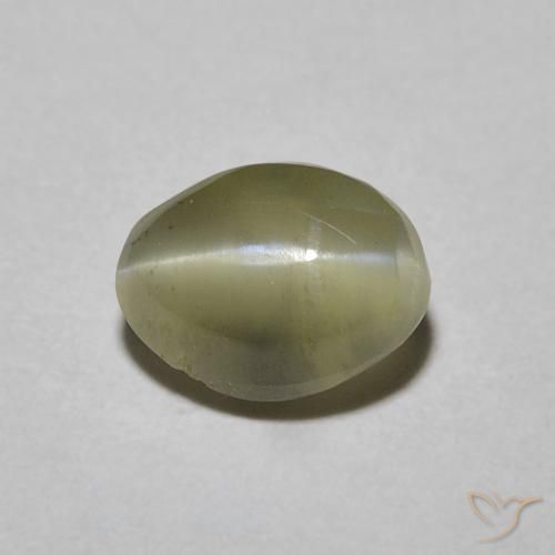 1.05ct Natural Oro Crisoberilo Ojo de Gato, Ovalada, Translúcido