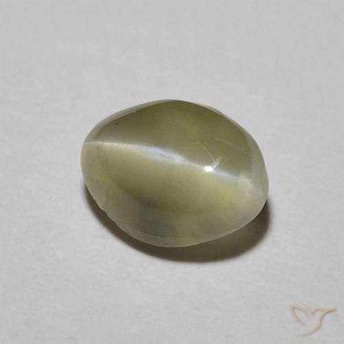Crisoberilo Ojo de Gato Oro natural de 1.05 ct, Ovalada, Translúcido