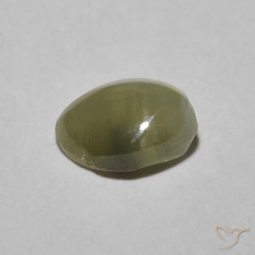 Crisoberilo Ojo de Gato Oro natural de 1.05 ct, Ovalada, Translúcido