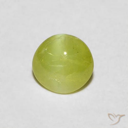 0.31ct Natural Amarillo medio Crisoberilo Ojo de Gato, Ovalada, Translúcido
