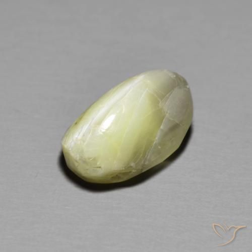 Crisoberilo Ojo de Gato Amarillo medio natural de 2.67 ct, Ovalada, Translúcido