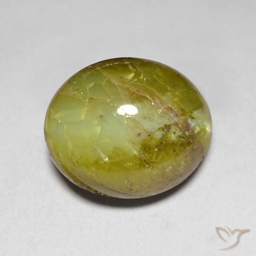 7.76ct Natural Amarillo limón Crisoberilo Ojo de Gato, Ovalada, Translúcido