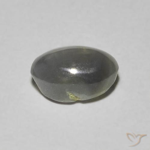 Crisoberilo Ojo de Gato Gris oscuro natural de 0.73 ct, Ovalada, Translúcido