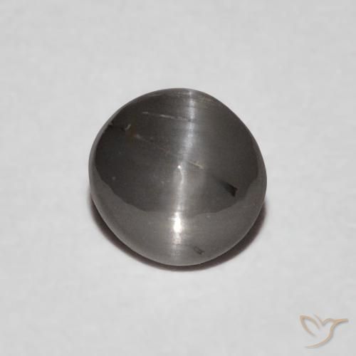 0.63ct Natural Verde medio Crisoberilo Ojo de Gato, Ovalada, Opaco
