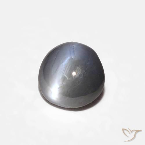 0.30ct Natural Gris medio Crisoberilo Ojo de Gato, Ovalada, Opaco
