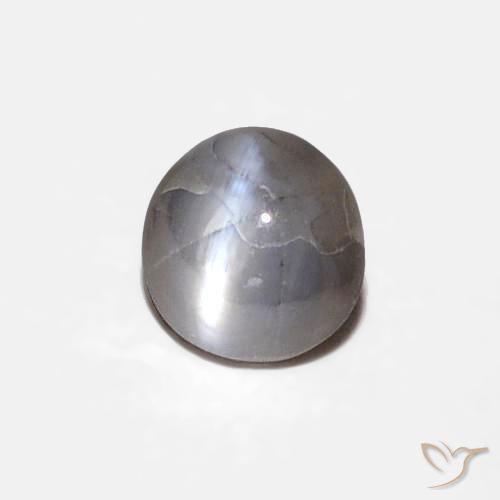Crisoberilo Ojo de Gato Medium Dark-Grey natural de 0.29 ct, Ovalada, Opaco