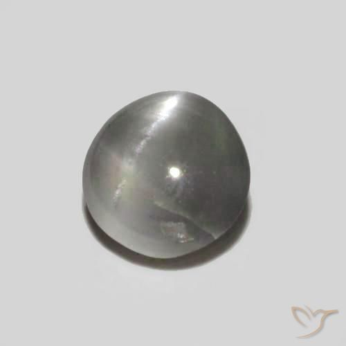 Crisoberilo Ojo de Gato Reddish Grey natural de 0.36 ct, Ovalada, Opaco