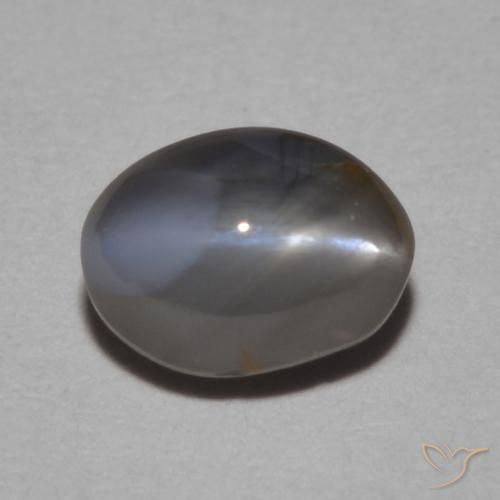 0.95ct Natural Verde medio Crisoberilo Ojo de Gato, Ovalada, Opaco