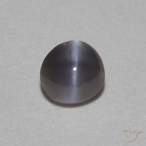 0.11ct Natural Negro Crisoberilo Ojo de Gato, Ovalada, Opaco