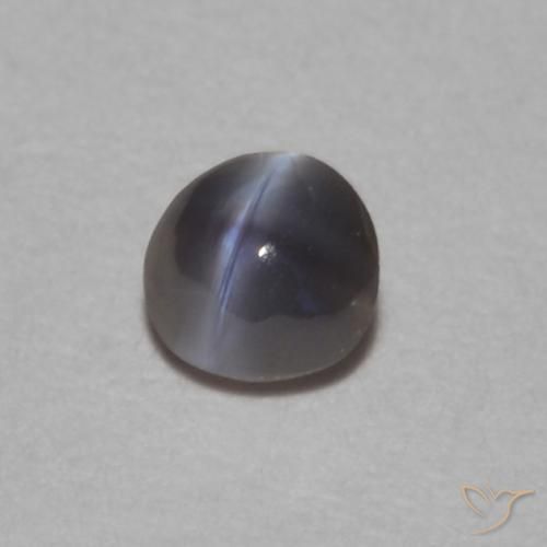 Crisoberilo Ojo de Gato Negro natural de 0.11 ct, Ovalada, Opaco