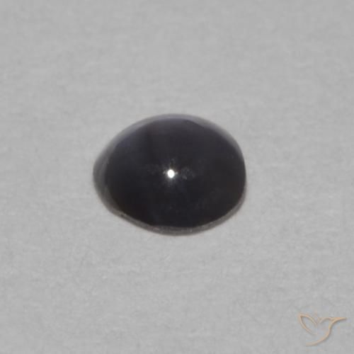 Crisoberilo Ojo de Gato Negro natural de 0.11 ct, Ovalada, Opaco