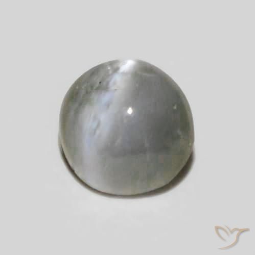 Crisoberilo Ojo de Gato Gris muy claro natural de 0.30 ct, Ovalada, Opaco