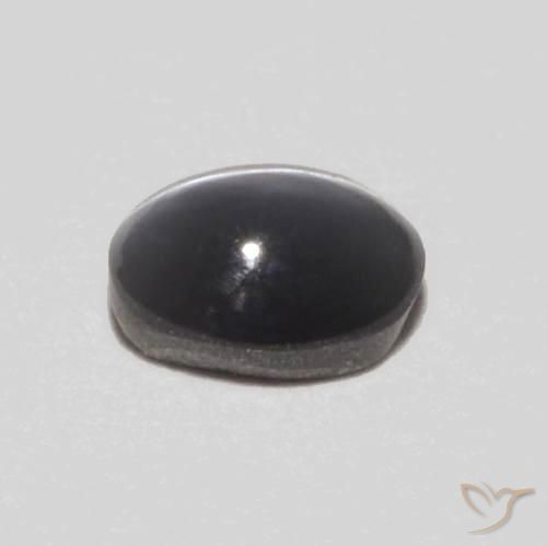 Crisoberilo Ojo de Gato Gris medio natural de 0.30 ct, Ovalada, Opaco