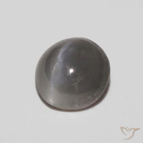 Crisoberilo Ojo de Gato Gris plateado natural de 0.29 ct, Ovalada, Opaco