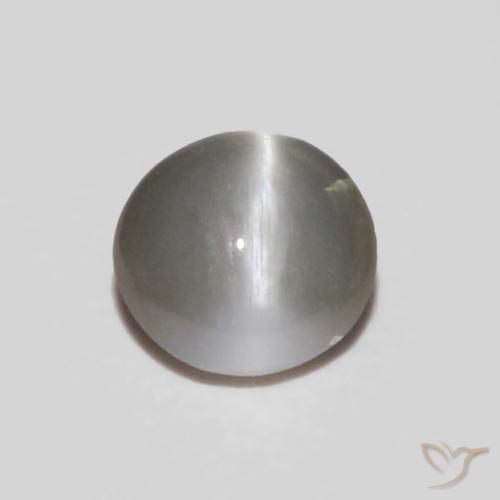 Crisoberilo Ojo de Gato Gris medio natural de 0.24 ct, Ovalada, Opaco