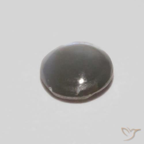 Crisoberilo Ojo de Gato Gris medio natural de 0.24 ct, Ovalada, Opaco