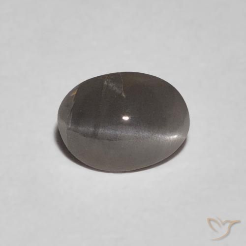 0.47ct Natural Verde medio Crisoberilo Ojo de Gato, Ovalada, Opaco
