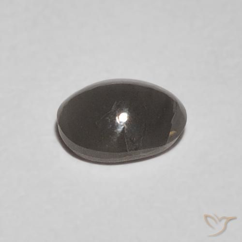 Crisoberilo Ojo de Gato Verde medio natural de 0.47 ct, Ovalada, Opaco