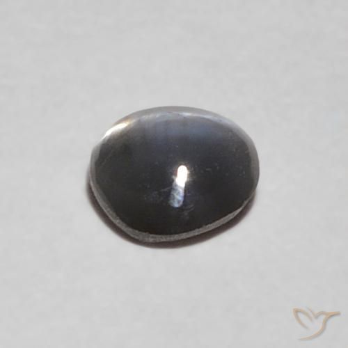 Crisoberilo Ojo de Gato Gris plateado natural de 0.24 ct, Ovalada, Opaco