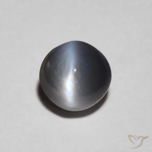 0.47ct Natural Verde medio Crisoberilo Ojo de Gato, Ovalada, Opaco
